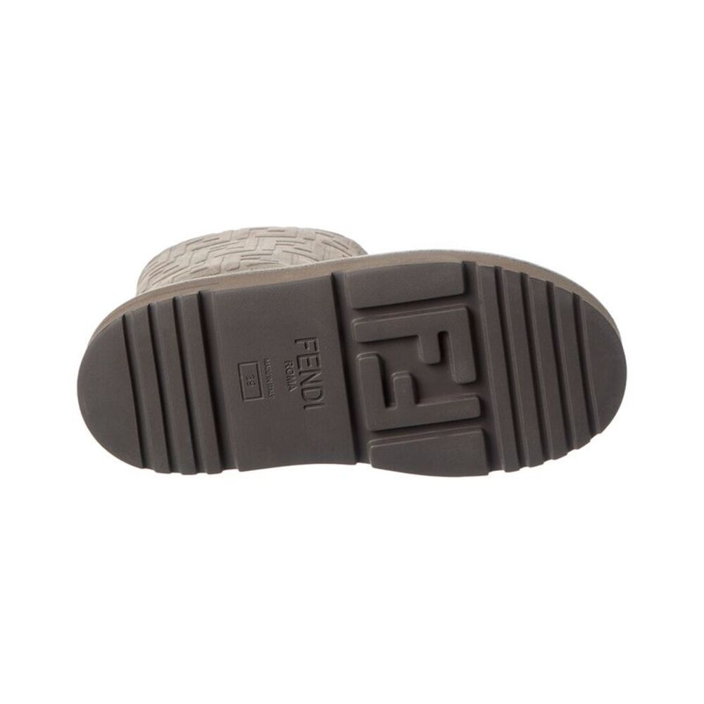 Fendi Apres Chic Ff Suede Boot, Grey - Picture 4 of 5